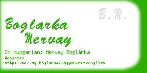boglarka mervay business card