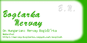 boglarka mervay business card